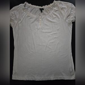 Vintage - Lauren Jeans Co. White Soft & Cuddly Cotton Jersey - Size 1X - NWOT
